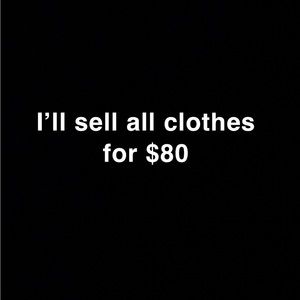 All clothes listed